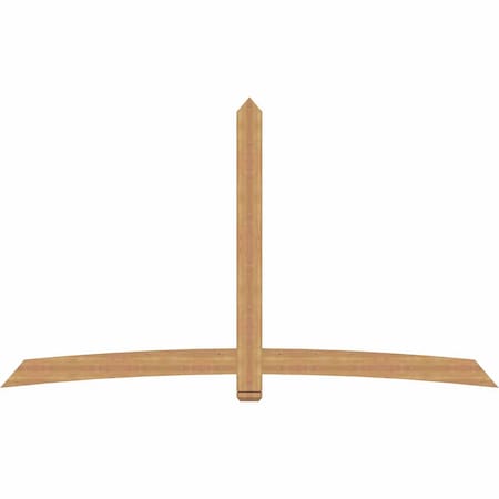 Ekena Millwork Bellingham Timber Gable Bracket, Western Red Cedar, 108"W x 63"H x 1 1/2"D x 5 1/2"F, 14/12 Pitch GBW108X63X0206BEL00SWR